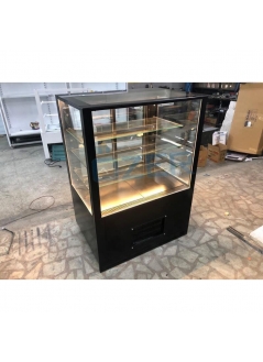 Cake Display Cabinet Matt Black 120 Cm