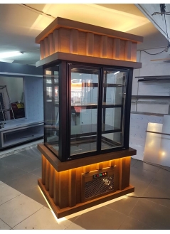 Facade Model Cake Cabinet With Wooden Decor 150 Cm