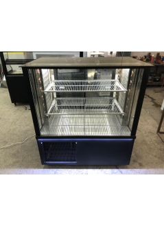 Kebab Cabinet Front Dark Blue Wooden Decorated