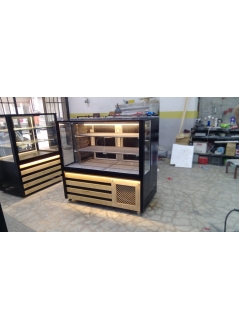 Kebab Cabinet Front Milk Coffee Furniture
