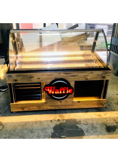 Waffle Bench Cabinet Wooden Model 140 Cm