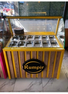 Kumpir Cabinet Özer Model Wooden Strip