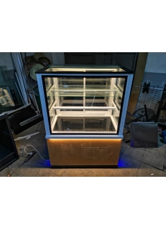 Cake Display Cabinet Milk Coffee Wooden Model
