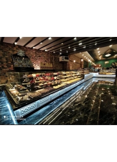 Fresh Pastry Dry Cake Baklava Pastry Counter Full Patisserie Department