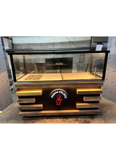 Rice Counter Front Wooden Decorated