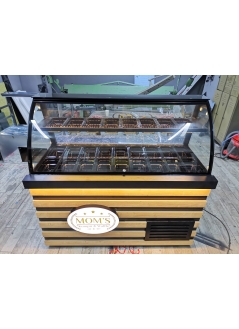 Kumpir Waffle Cabinet With Wooden Decor 150 Cm