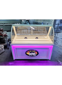 Waffle Cabinet White Color 150 Cm