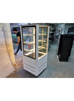 Vertical Cake Dessert Display Cabinet White