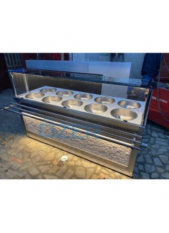 Soup Bowl and Bain-marie Counter Natural Stone Model