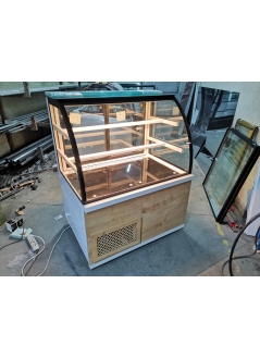 Round Glass Cake Cabinet R1