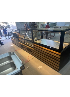 Fresh Pastry Sandwich & Beverage Cabinet & Pastry Set