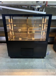 Upright Cake Cabinet Black 100 Cm