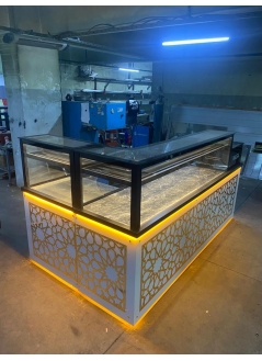 Pastry and Heated Baklava Counter