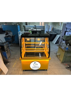 Fresh Cake Dessert Cabinet Yellow 100 Cm