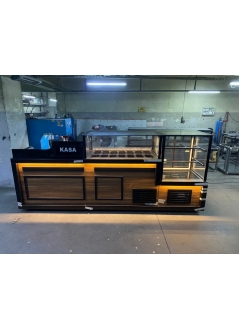 Cake Cabinet & Salat Bar Set with Safe Counter