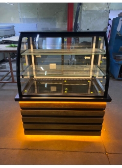Cake Display Cabinet With Cambered Glass