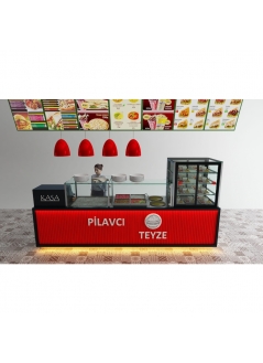 Edible Rice Counter Soft Drink & Dessert Cabinet