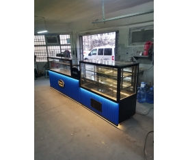 Pastry Counter and Cake Cabinet Set
