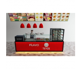 Edible Rice Counter Soft Drink & Dessert Cabinet